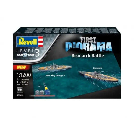 REVELL 1/1200 First Diorama Set - Bismarck Battle