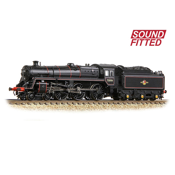 GRAHAM FARISH BR Standard 5MT with BR1 Tender 73006 BR Lined Black (Late Crest) Sound Fitted