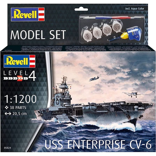 REVELL 1/1200 USS Enterprise CV-6 Starter Set