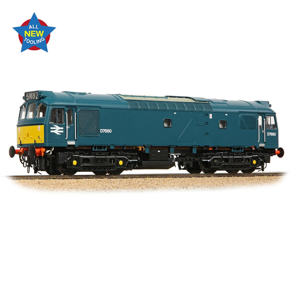 BRANCHLINE Class 25/3 D7660 BR Blue (Small Yellow Panels)