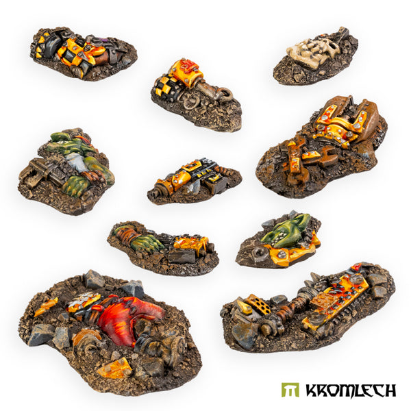 KROMLECH Small Orc Casualties Basing Kit (10)