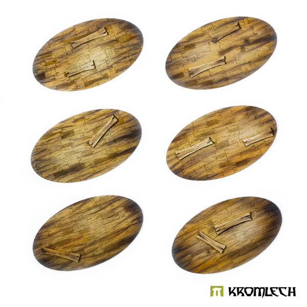 KROMLECH Wooden Planks 90x52mm Oval Base Toppers