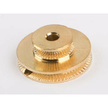 WILESCO 01637 Twin Groover Pulley 25mm Polished Brass