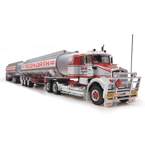 HIGHWAY REPLICAS 1/64 Tanker Road Train Red North