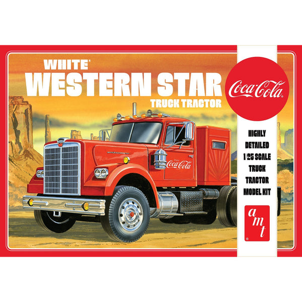AMT 1/25 White Western Star Semi Trailer Coca Cola Truck