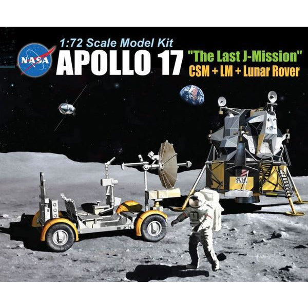 DRAGON 1/72 Apollo 17 "The Last J-Mission" CSM + LM + Lunar