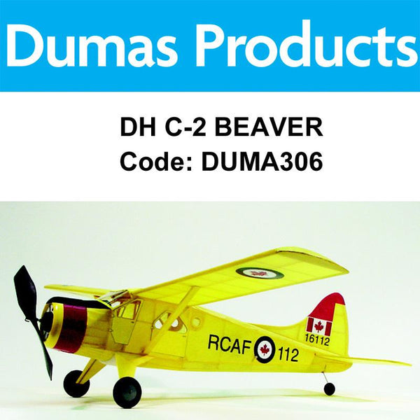 DUMAS DH C-2 Beaver 30" Wingspan Rubber Powered