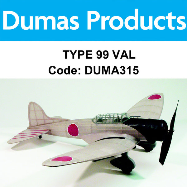 DUMAS Type 99 Val 30" Wingspan Rubber Powered