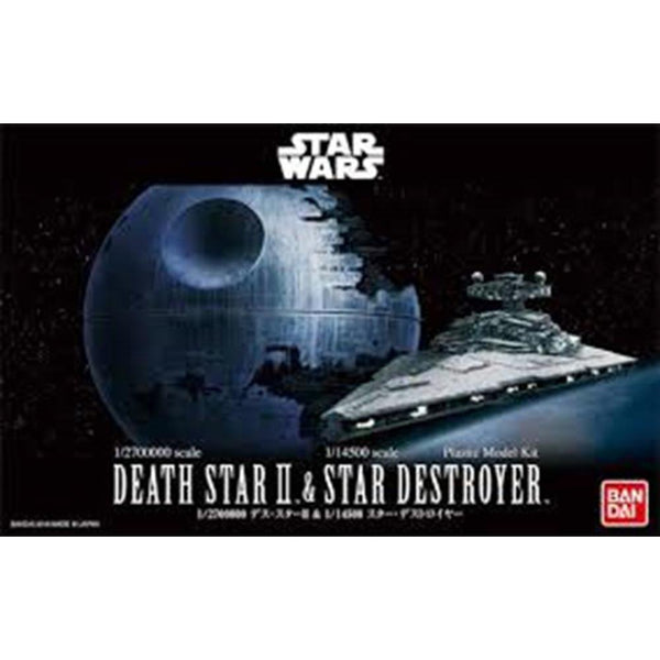 BANDAI 1/2,700,00 Death Star II & 1/14,500 Star Destroyer
