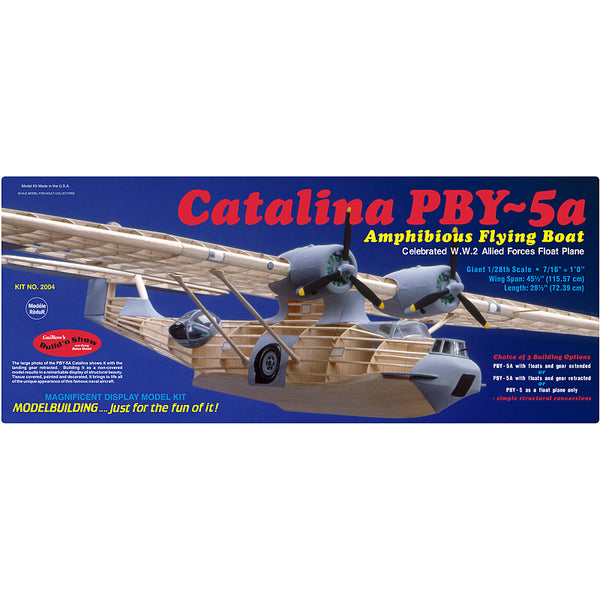 GUILLOWS 1/28 Catalina  PBY-5a Amphibious Flying Boat Balsa Model Kit