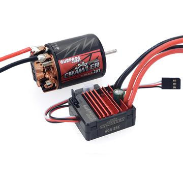SURPASS HOBBY 60A Brushed ESC for 1/10th RC Crawler Cars