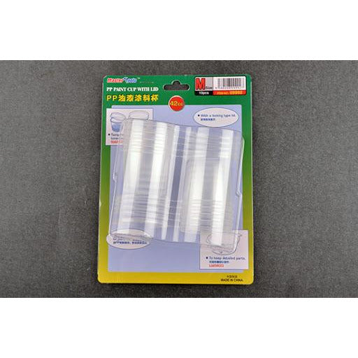 TRUMPETER PP Paint Cup With Lid M-Size x 10Pcs