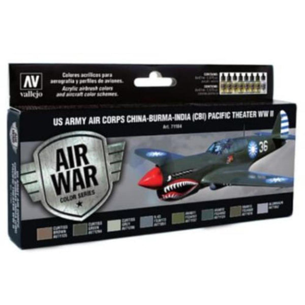 VALLEJO Model Air US Army Air Corps China-Burma-India Pacific Theater WWII Paint Set