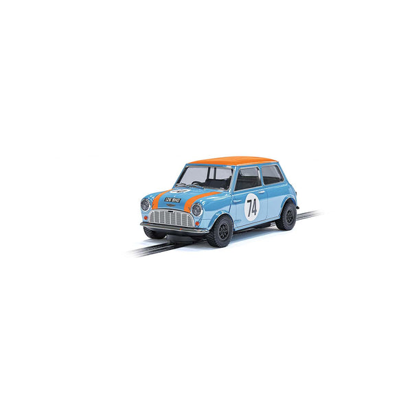 SCALEXTRIC Austin Mini Cooper S - Gulf Edition - Nick Riley & Gabrielle Tarquini
