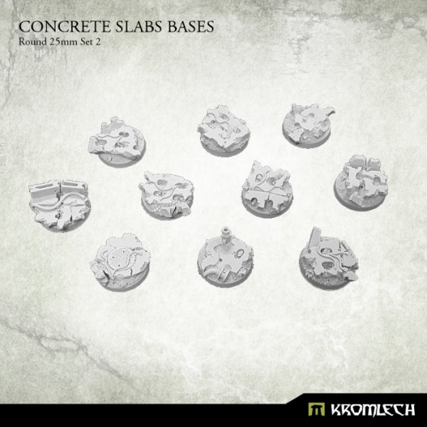 KROMLECH Concrete Slabs Round 25mm Set 2 (10)