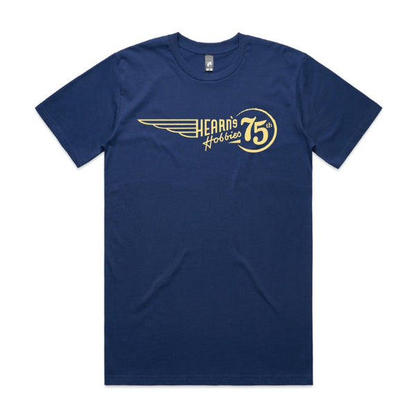 HEARNS HOBBIES 75th Anniversary T-Shirt (Cobalt) Large