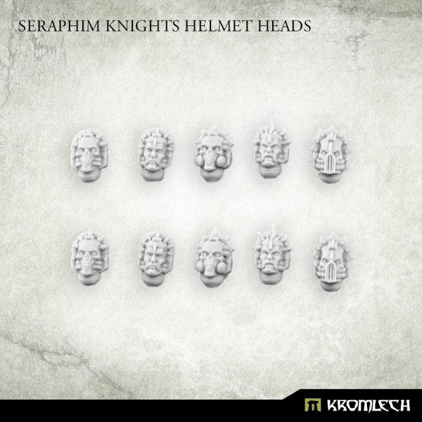 KROMLECH Seraphim Knights Helmet Heads (10)