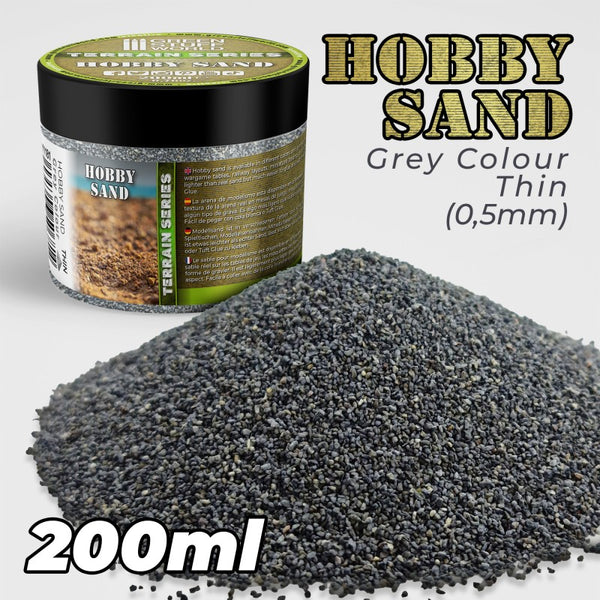 GREEN STUFF WORLD Fine Hobby Sand - Grey 200ml