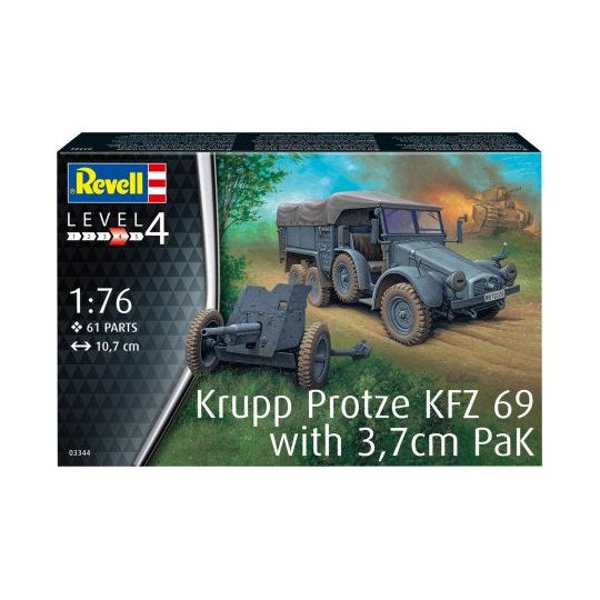 REVELL 1/76 Krupp Protze KFZ 69 with 3.7cm PaK