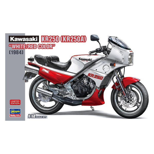 HASEGAWA 1/12 Kawasaki KR250 (KR250A) "White/Red Color"