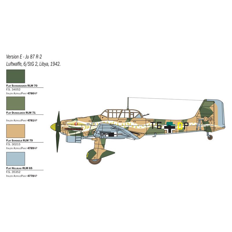 ITALERI 1/48 Ju 87 B-2/R-2 Stuka Picchiatello
