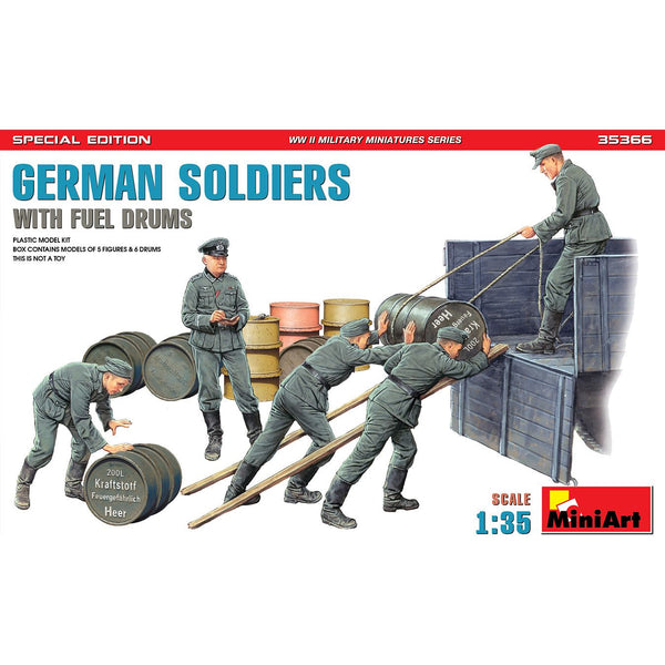 MINIART 1/35 German Soldiers with Fuel Drums Special Edition