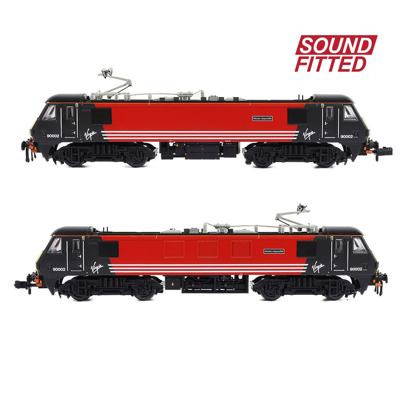 GRAHAM FARISH N Class 90/0 90002 'Mission: Impossible' Virgin Trains (Original) DCC Sound Fitted