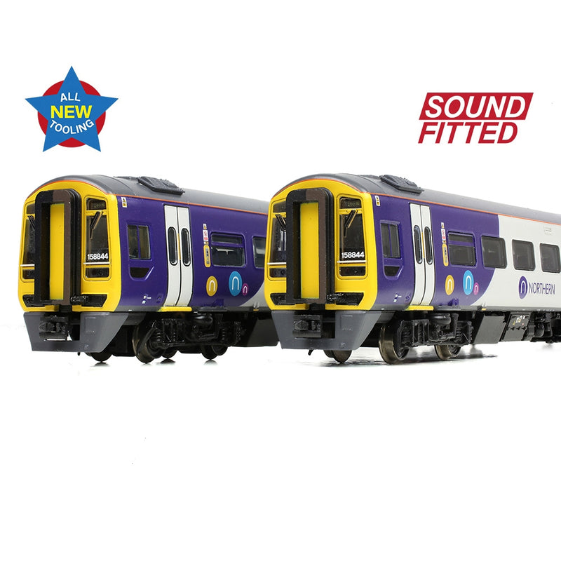 GRAHAM FARISH N Class 158 2-Car DMU 158844 Northern DCC Sound Fitted