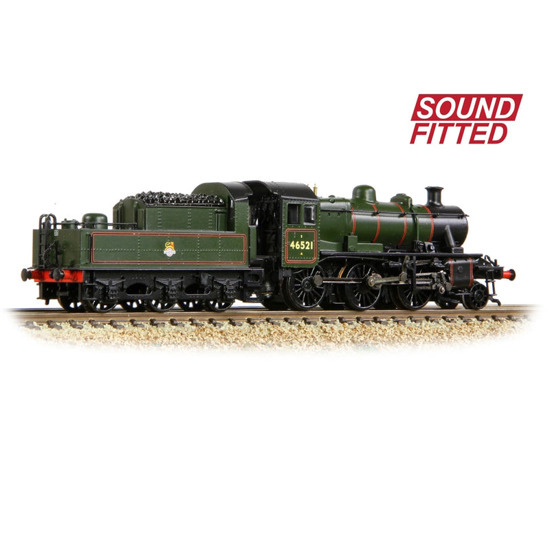 GRAHAM FARISH N Ivatt 2MT 46521 BR Lined Green (Late Emblem) DCC Sound Fitted
