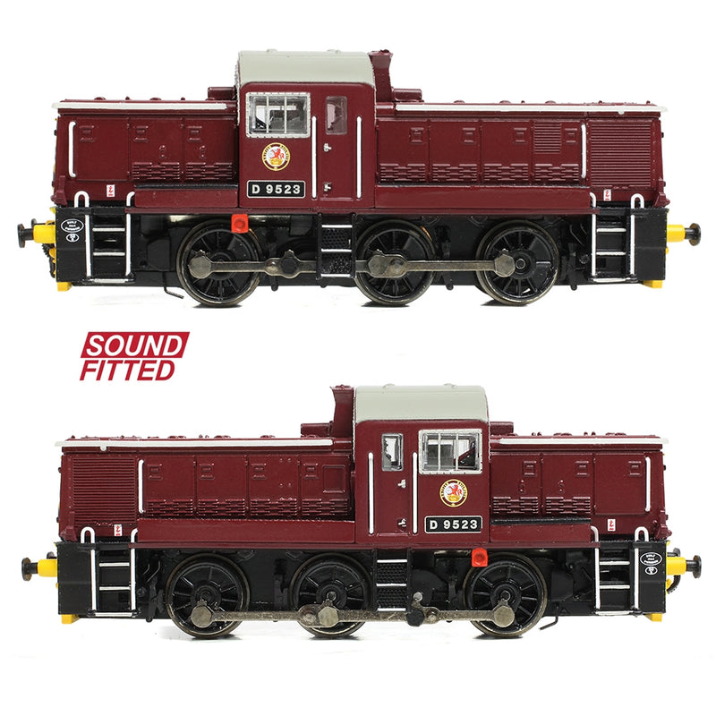 GRAHAM FARISH N Class 14 D9523 BR Maroon (Wasp Stripes) DCC Sound Fitted