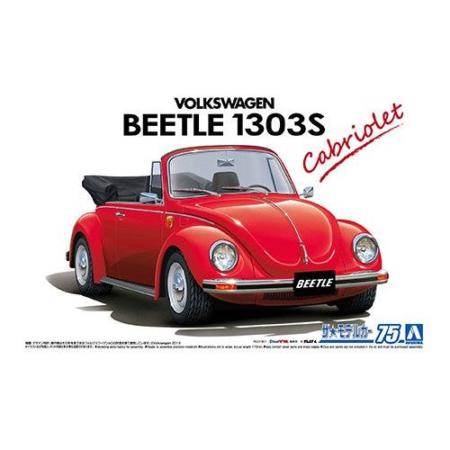 AOSHIMA 1/24 Volkswagen 15ADK Beetle 1303S Cabriolet '75