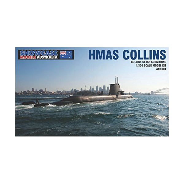 SHOWCASE MODELS 1/350 HMAS Collins Class Submarine *Aus Decals*