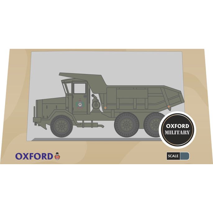 OXFORD 1/76 Aveling Barford Dumper Truck Royal Engineers