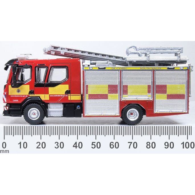 OXFORD 1/76 Volvo FL Emergency One Pump Ladder South Wales Fire Engine