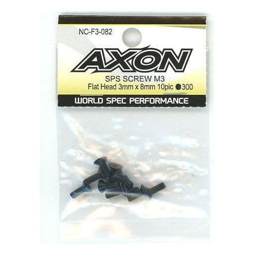 AXON SPS SCREW M3 / Flat Head 3mm x 8mm 10pic  (steel)