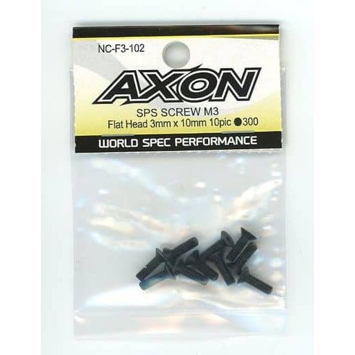 AXON SPS SCREW M3 / Flat Head 3mm x 10mm 10pic  (steel)