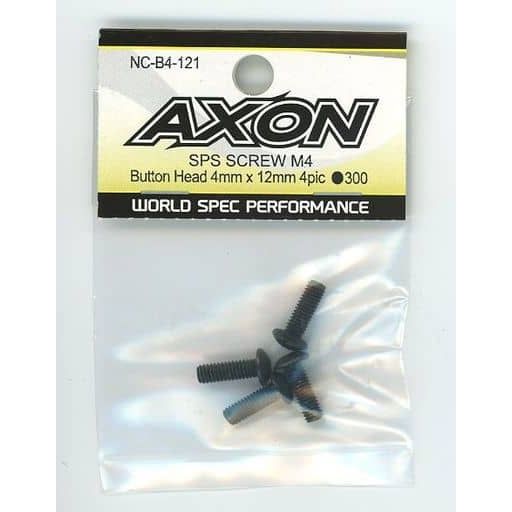 AXON SPS SCREW M4 / Button Head 4mm x 12mm 4pic  (steel)