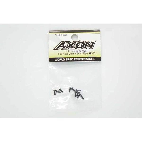 AXON SPS SCREW M2 / Flat head 2mm x 6mm 10pic  (steel)