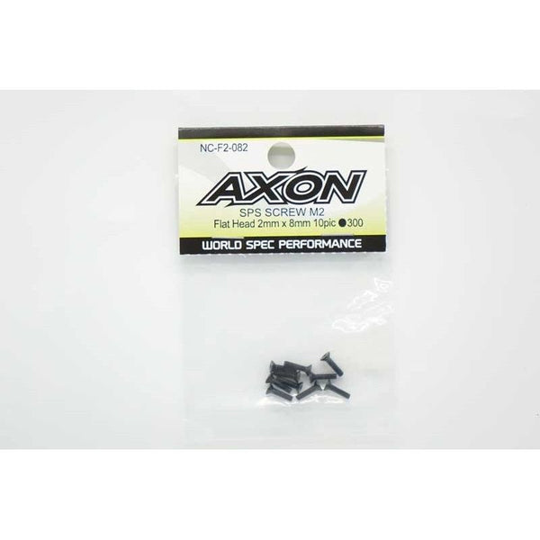 AXON SPS SCREW M2 / Flat head 2mm x 8mm 10pic  (steel)