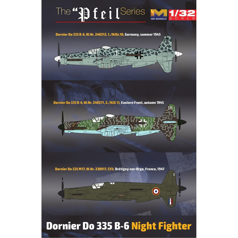 HONG KONG MODELS 1/32 Do 335 B-6 Night Fighter