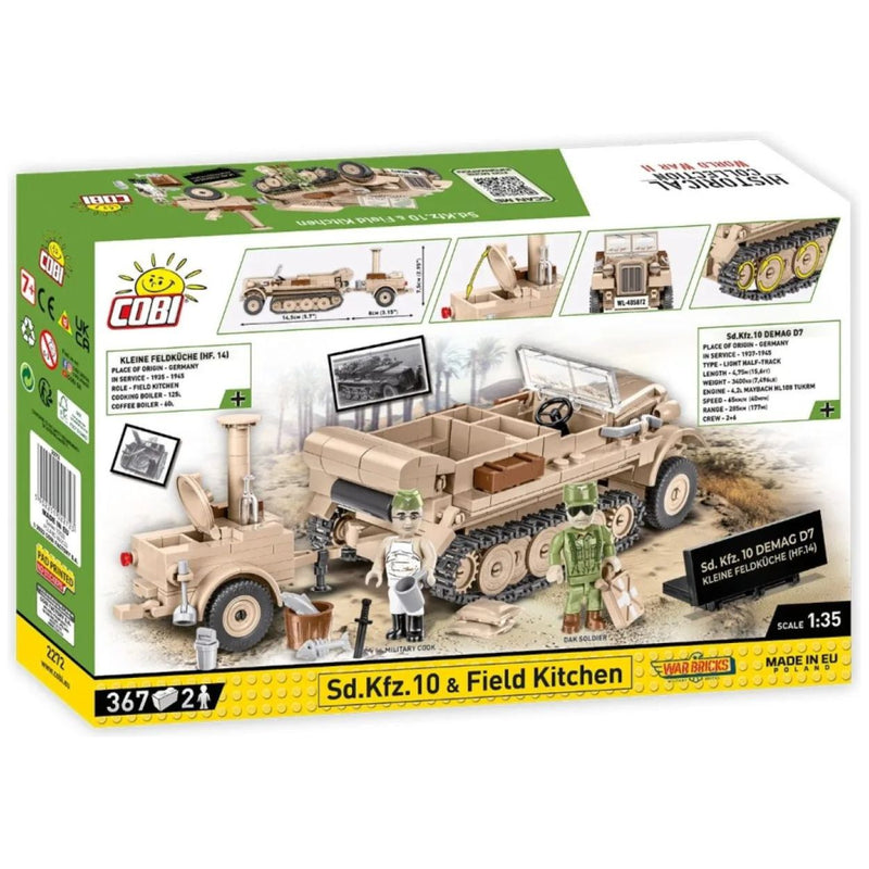 COBI World War II - Sd.Kfz.10 & Field Kitchen (367 Pieces)