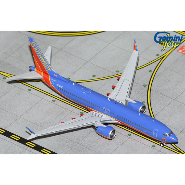 GEMINI JETS 1/400 Southwest Airlines B737 MAX 8 Canyon Blue Livery