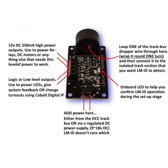 DCC CONCEPTS LEGACY MODELS Intelligent Detector (Single Pack)