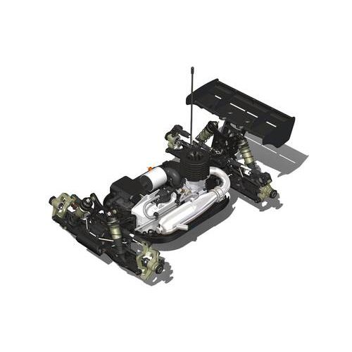 HB RACING D8 World Spec 1/8 Competition Nitro Buggy (Without Bodyshell)