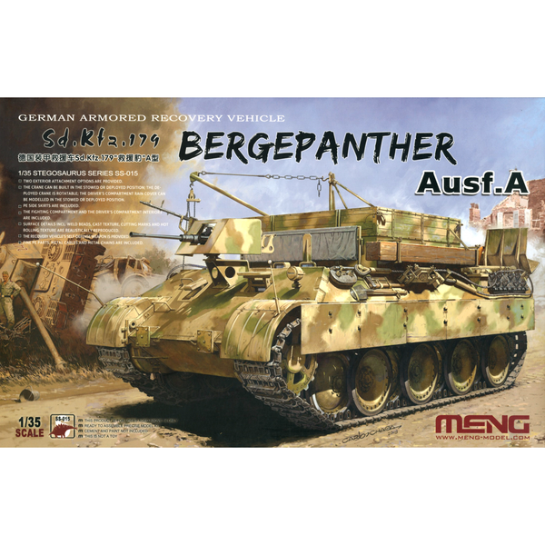 Meng 1/35 German Armored Recovery Vehicle Sd.Kfz.179 Bergepanther Ausf.A Plastic Model Kit