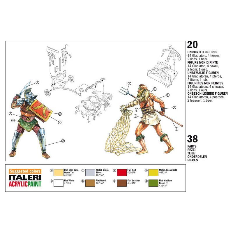 ITALERI 1/72 Gladiator Figures