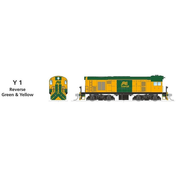 SDS MODELS HO TGR Y Class Y1 Reverse Green & Yellow