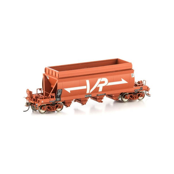 AUSCISION HO JBF Briquettes Hopper, Wagon Red with Large VR Logo - 4 Car Pack