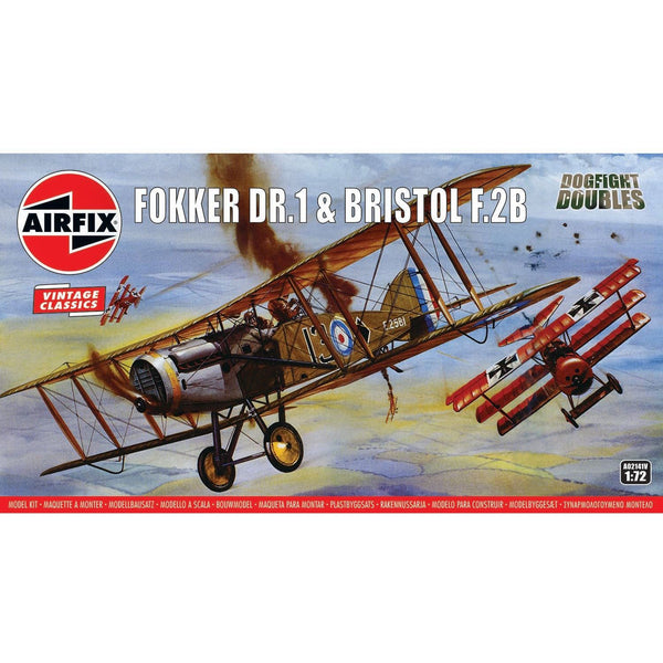 AIRFIX 1/72 Fokker DR.1 & Bristol F.2B Dogfight Doubles