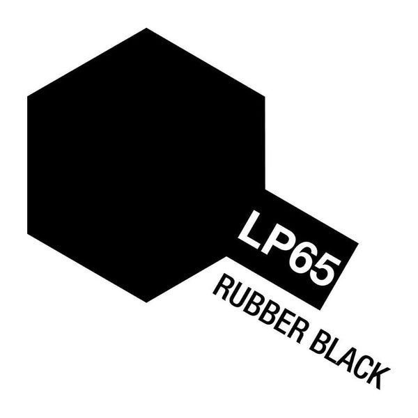 TAMIYA LP-65 Rubber Black Lacquer Paint 10ml